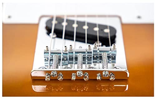 Rocktile Pro TL100-SB Guitare Électrique, 2 Tone Sunburst - Les Beatles, Paul McCartney, John Lennon, RIngo Starr, George Harrison Rocktile Pro TL100-SB Guitare Électrique, 2 Tone Sunburst – Image 5