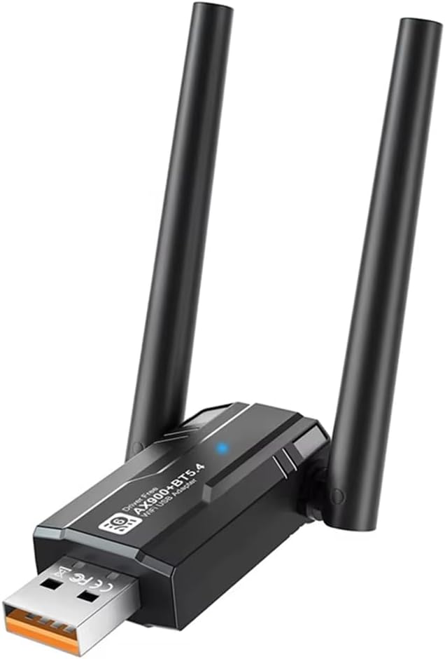 Wireless Receiver Wireless Network Card Dual Band Bluetooth 5.4 2 in 1 Wi-Fi 6 Dongle Wireless Receiver for PC/Laptop Driver Free