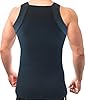 Different Touch 2 Pack Men's Tank Tops Square Cut Muscle Rib A-Shirts, Black W/Black Trim, XXL #1