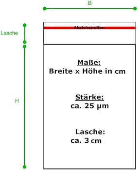Lot 500 Sachets Transparents Autocollants – Tailles A4/A5/A6/A7/A8 – Ultra Clairs & Refermables – 25 µm