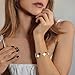Imagen de FANAOREN Regalos Originales para Mujer Pulsera Trébol 4 Hojas Acero Inoxidable Regalos Mujer Cumpleaños Dia de la Madre San Valentin Navidad regalo Amiga Madre Hermanas Novia