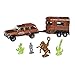 Matchbox Hitch & Haul Die-cast Vehicle Playset - Cowboy Rodeo Round-Up ~ 6 Piece Set ~ SUV Inspired by 1988 Wagoneer ~ Includes Horse Trailer, Cowboy on Horse, Cowboy Standing and Two Cacti