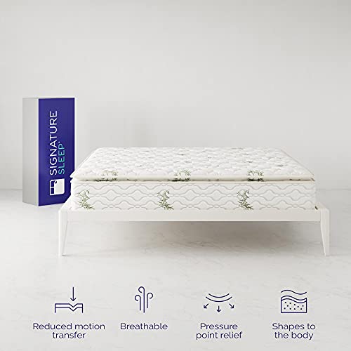 Image of Signature Sleep 13 inch Hybrid Coil Mattress, King, White