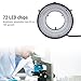 GOWENIC Light Microscope Led Ring, 72 LED Adjustable Brightness Microscope Light Source, Lamp Source for Industry Stereo Camera