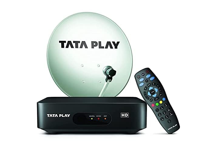 Tata Play HD Set Top Box Connection with 1 Month Basic Package and Free Installation