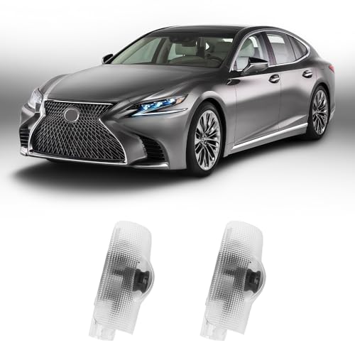 2Pcs Never Fade Car Door Lights Logo Projector Compatible with LS/ES/is/LX/RX/GS/GX/RC/UX Car Accessories 3D Ghost Shadow Puddle Light