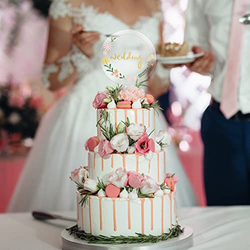 15Pcs 5 Inch Round Acrylic Cupcake Toppers Clear Blank Circle Diy Cake Topper For Birthday Festival Party Baby Shower Wedding Party Cake Decoration #TOP6