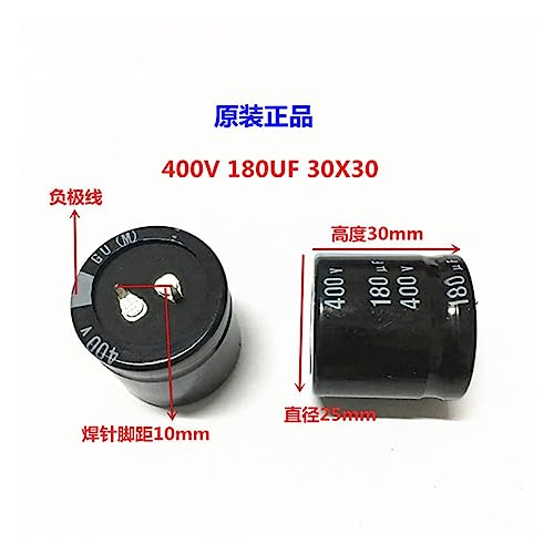 Condensateur 400V 180uF résoud les pannes de démarrage PSU - Lot de 2 pièces 30x30mm - 3