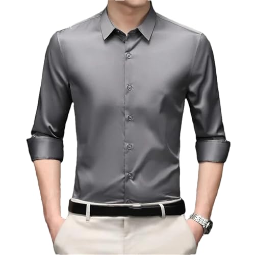Chemise formelle en soie glacée pour homme idéale pour vos fêtes