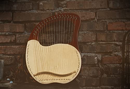 Harp, 16-snarige mahonie lierinstrument met draagtas Tuning Wrench String, 16 reserve snaren, cadeau voor beginnende… - Image 5