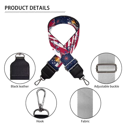 Image of Jeiento Wide Purse Strap Wide Shoulder Strap Adjustable Replacement Belt Soft Guitar Shoulder Straps for Women Girls Gifts