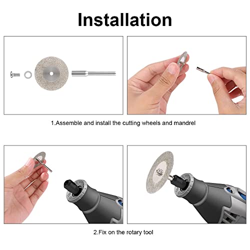 Flintronic Schneidräder, 43Pcs Sägeblatt, Kreissägeblatt, Trennscheiben Set – Ansicht 7