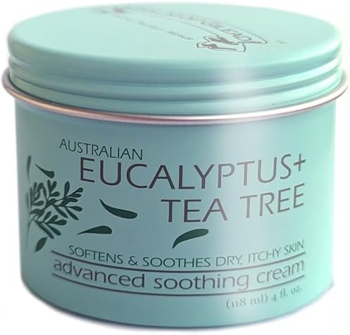 BALM OF GILEAD Foot Cream with Tea Tree and Eucalyptus โ Intensive Moisturizing Cream for Dry, Cracked Heels and Feet โ Refreshing Body and Skin Care Balm