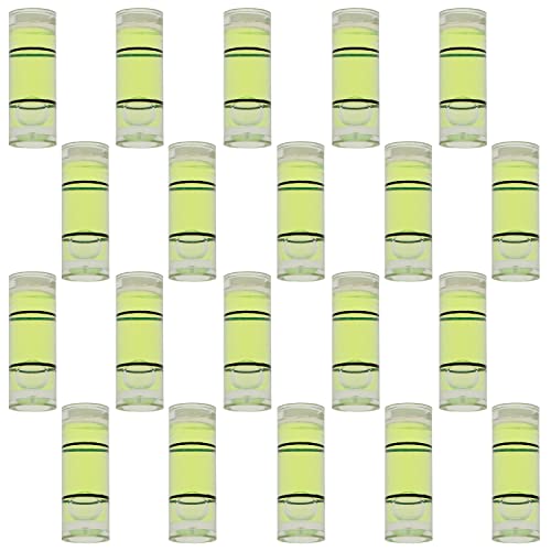 LUORNG 20pcs Archery Bow Sight Bubble Level 6.5x18mm