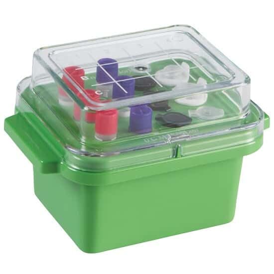 Cole-Parmer Mini-Cooler, 0°C, 0.5-2mL, 12-Place, Green