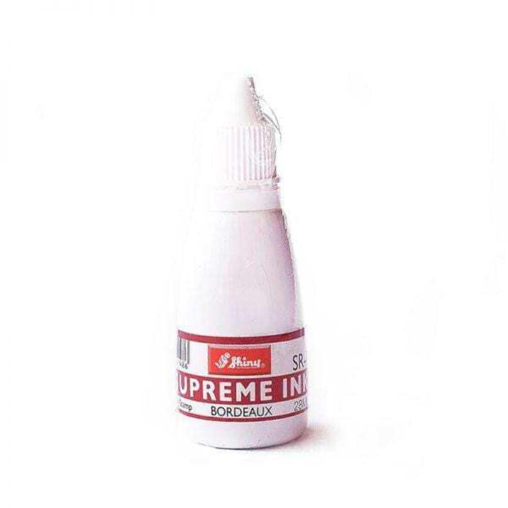 Shiny Supreme Ink for Self Inking Stamp (Bordeaux 28 ml)