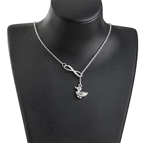 BLEOUK Lucky Duck Necklace Duck Lover Jewelry Friendship Good Luck Duck Charm Friendship Farewell Gift4