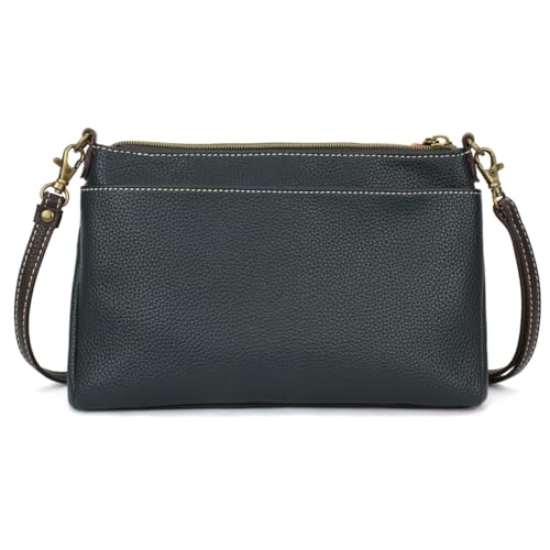Image of CHALA RFID Protected Vegan Leather Deluxe Crossbody Bag with Adjustable Straps