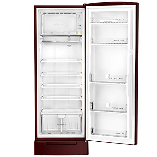 Image of Whirlpool 280 L 3 Star Direct-Cool Single Door Refrigerator (305 IMPRO PLUS ROY 3S WINE ABYSS, Alpha Steel), Free 1 Year Extended warranty