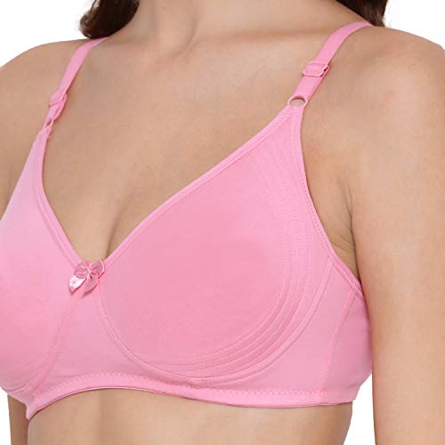 Image of Lyra Women's Moulded Encircled Bra(513) Pack of 2 White & Black,30B