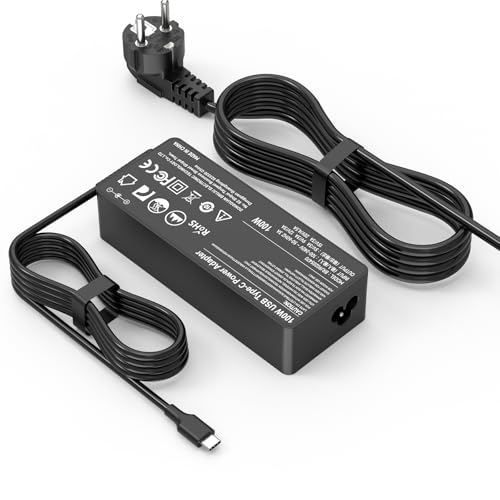 shefor 100W Laptop Ladekabel USB C Netzteil Ladegerät kompatibel mit Mac Book Pro/Air Lenovo Thinkpad/Yoga HP Huawei Xiaomi Air Dell ASUS ACER Type C USB-C Universal Charger Adapter