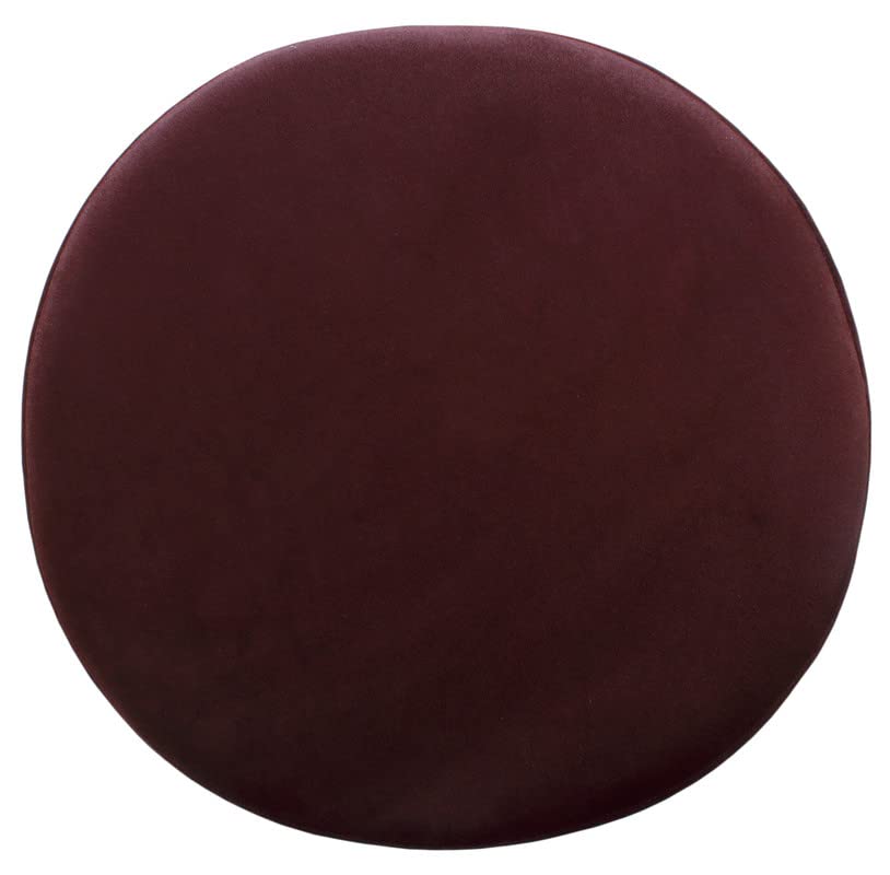 Image of Ottoman Stool for Living Room Foot Rest | Velvet Small Ottoman Foot Stool | Solid Wood Legs | Footstool Puffy for Home, Bedroom & Makeup Table | 16x16x18 Inch, Set of 2 (line Coffee)