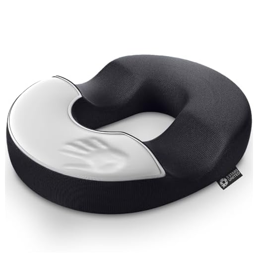 Donut Pillow Hemorrhoid Tailbone Cushion – Small Black Seat Cushion Pain Relief for Coccyx, Prostate, Sciatica, Pelvic Floor, Pressure Sores, Pregnancy, Perineal Surgery, Postpartum Recovery