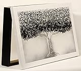 Cuadroexpres - Tapa para Cuadro Eléctrico 37x22x4 cm (Medida Interior) Pintada, Árbol de la Vida en Plata, con Piedras Brillantes y Tornillos para Colocar