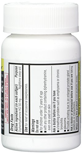 Member's Mark Maximum Strength Nighttime Sleep Aid, Diphenhydramine HCI 192 softgels - Thumbnail 2