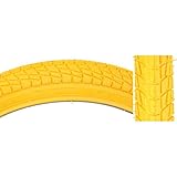 Sunlite Freestyle BMX Kontact Tires, 20' x 1.95', Yellow/Yellow