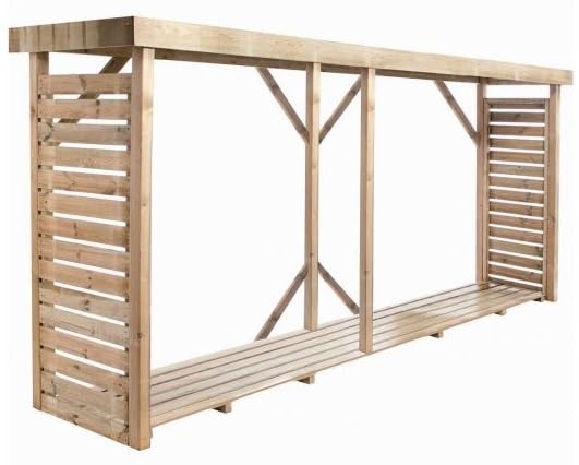 Madeira Abri à bûches en Bois avec Plancher - 6,5 stères