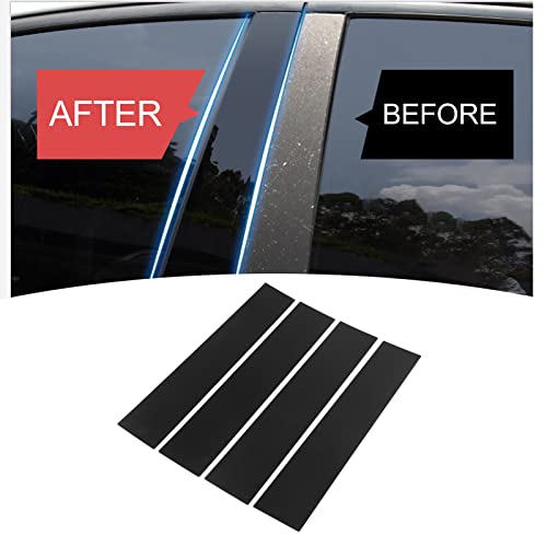 Moldura de poste de porta, decalque de efeito espelhado pré-cortado decoração externa porta janela g