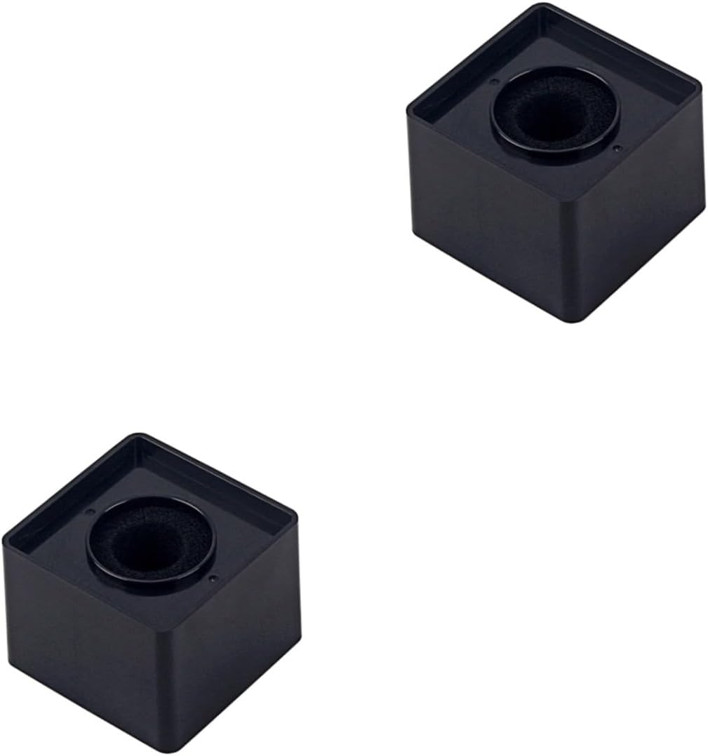 ibasenice 2pcs Microphone Flags Dj Wireless Portable Prop Stand Interview Square Cube Logo Flag Station