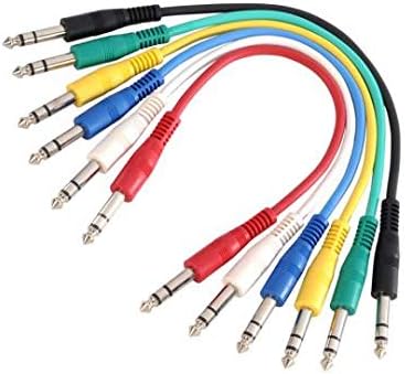 Adam Hall Cables 3 STAR BVV 0120 Set of 6 Patch Cable TRS Jack 1.2 m