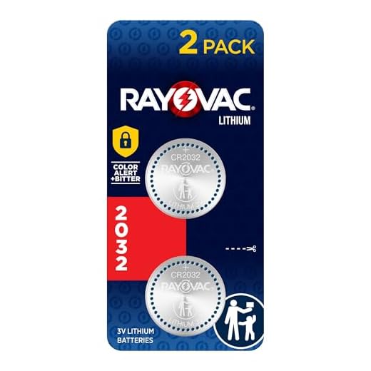Rayovac CR2032 3V Batteries, 3 Volt Battery Lithium Coin, 2 Count