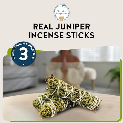 Juniper Smudge Sticks, 3 Hand-Tied Bundles for Energy Cleansing & Focus by Alternative Imagination - Used condition - Image 2