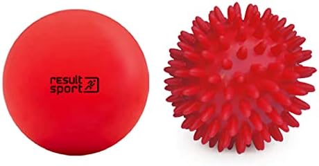 ResultSport Lacrosse & Spike Massage Ball Set, Plantar Fasciitis Recovery, Trigger Point Massage, Deep Tissue Myofasical Relief