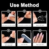 720 Pcs Acrylic Nail Tips - Extra Short French Square