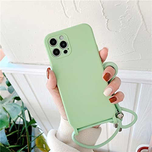 Coque iPhone X silicone liquide anti-choc avec lanière