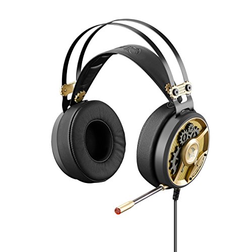 M660 Gold Gaming Headset 3.5Mm Connector - Playstation 4 | Xbox One | Pc/Mac | Ultra High Dynamic Range | Omni-Directional Microphone Boom | Ultra Plush Ear Cuffs | - Orange Led Usb #TOP1