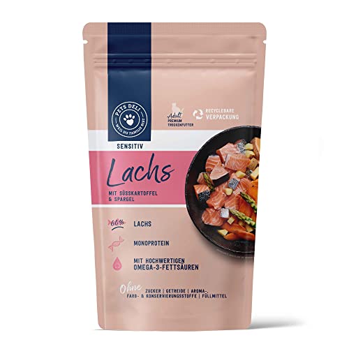Pets Deli Sensitiv Trockenfutter für Katzen mit sensiblem Magen | Lachs mit Süsskartoffel & Spargel...