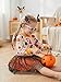 Popshion Baby Girls Halloween Party Dress Long Sleeve Crewneck Sweatshirt Holiday Outfit Tutu Skirt Set Kids Halloween Clothes 6-7 Years
