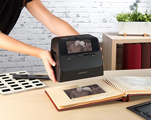 Somikon Fotoscanner: 3in1-Foto-, Dia- & Negativscanner mit 22 MP und HDMI-Ausgang, Akku (Dia Foto Scanner, 3in1 Scanner, digitalisieren Gerät)
