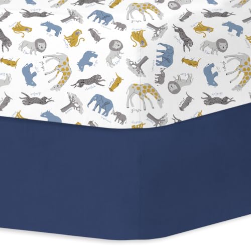 Image of Little Grape Land Crib Sheets 2 Pack, Fitted Crib Sheets 52 inchx28 inchx8 inch | For Standard Crib Mattress, Soft and Comfortable for Boys, Breathable & Easy Care
