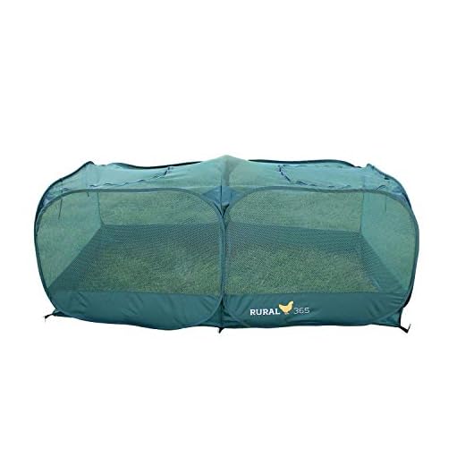 KEXMY Rural365 Portable Chicken Run – Large Pop-Up Chicken Pen for Small Animals – Outdoor Pet Enclosure Outdoor Rabbit Run