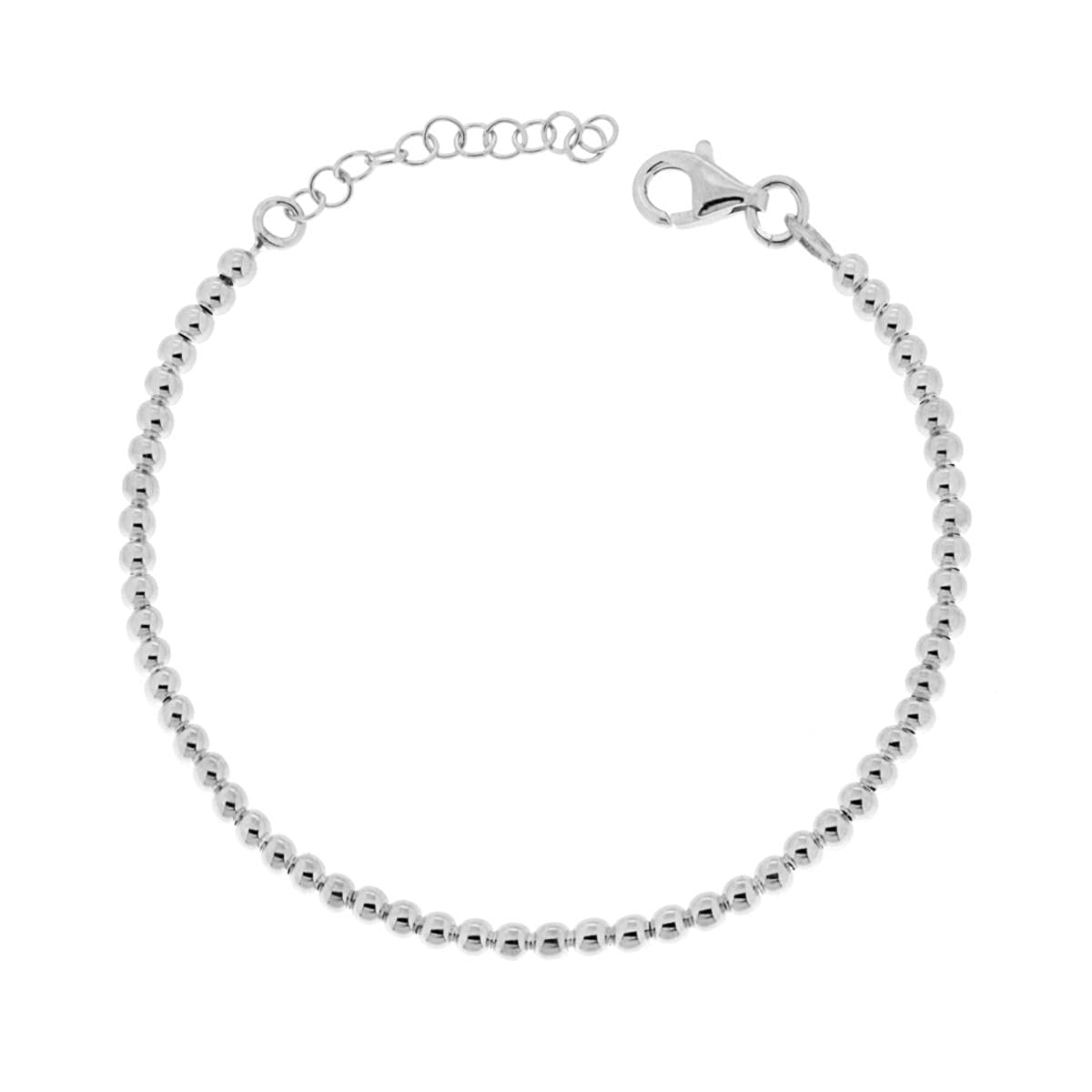 Bracciale Uomo Argento 925 LeCalla - Catena Rolo Quadrata 6mm, Prodotto In Italia (Lunghezze 7.5-9 Pollici)