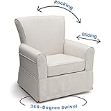 Delta Children - Upholstered Swivel Rocker Chair