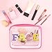 Sfodiary Cosmetic Bag for Women Clear Toiletry Bag PVC Makeup Bag Friendship Gift for Best Friends Sister Birthday Christmas Gift for Women Mom Teacher Nurse Her Zipper Travel Pouch Mother's Day Gift