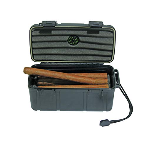 Sigara Complete Protection Rugged Waterproof Cigar Travel Case (10-15ct Cigars)