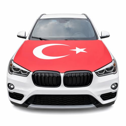 Türkische Motorhauben Flagge - Autoflagge Türkei - Türkische Autoflagge - Türkei Flagge